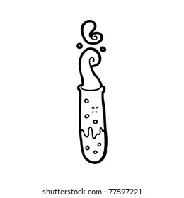 caricatura de experimentos científicos