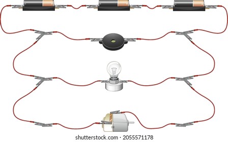 Science Experiment Circuits Illustration Stock Vector (Royalty Free ...