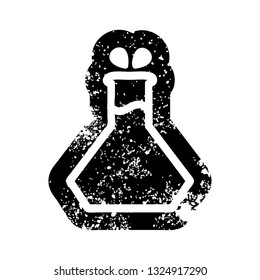 science experiment distressed icon symbol