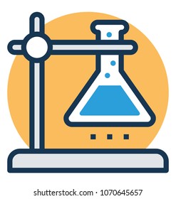 
Science experiment in laboratory vector illustration 
