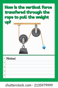 Science Experiment Log Worksheet illustration