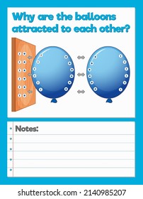 Science Experiment Log Worksheet illustration