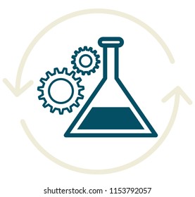 Science Experiment - Persistent- Icon as EPS 10 File