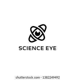 Science Eye Logo Icon Combined Science Stock Vector (Royalty Free ...