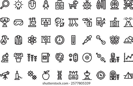 Science fair icons High-Quality Vector Icons Collection with Editable Stroke. Ideal for Professional and Creative Projects.