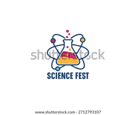 Science Fest icon vector design illustration