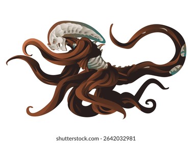 science fiction alien monster with tentacles