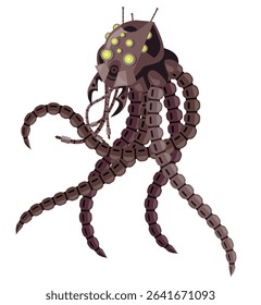 science fiction alien robot octopus