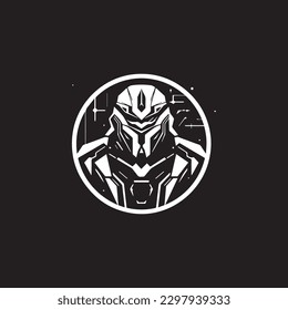 a science fiction based gaming and entertainment universe modern logo strong and powerful flat color
