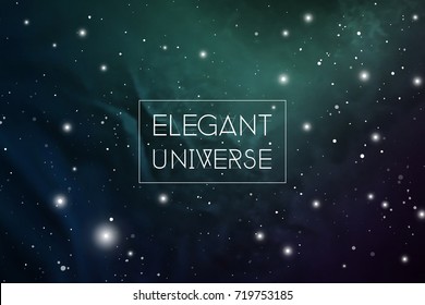 Science fiction futuristic cosmic background with space and stars.