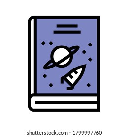 science fiction genre color icon vector. science fiction genre sign. isolated symbol illustration