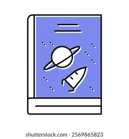 science fiction genre color icon vector. science fiction genre sign. isolated symbol illustration