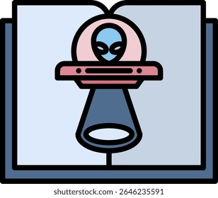 Elemento de ícone de ficção científica para design