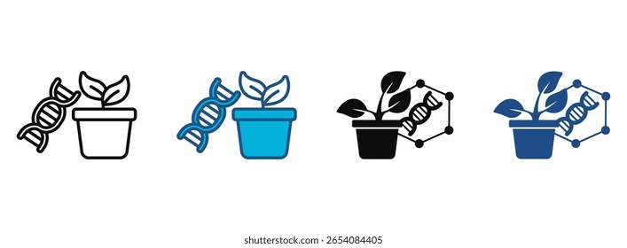 Science Fiction Icon Set With Multiple Styles. Vector Illustration