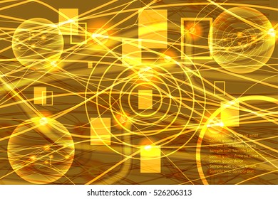 Science fiction scene. New technologies. Abstract background. Vector illustration.