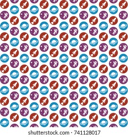 Science Fiction Space Tiled Background
