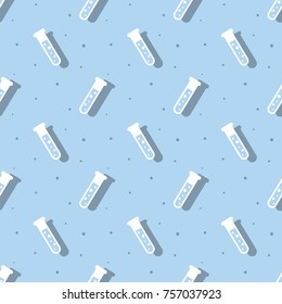 Science Flask Chemical Lab Research Seamless Background Pattern