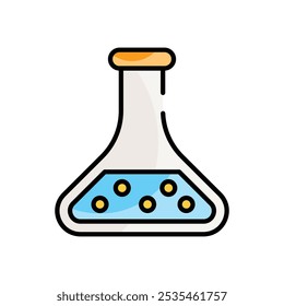 Science Flask icons set five different style vector stock illustration