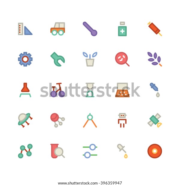 Science flat bold Vector icon\
3