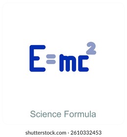 Science Formula and science icon concept