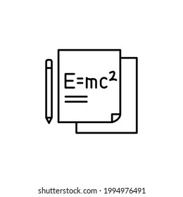 Science formula icon vector, eps 10