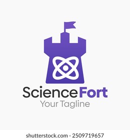 Plantilla de diseño de logotipo de Ciencia Fort. Bueno para empresas, agencias, comunidad y Organización