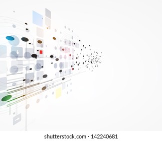 science futuristic internet high computer technology business background