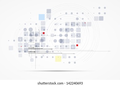 science futuristic internet high computer technology business background