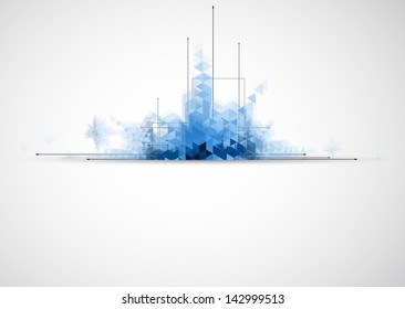 science futuristic internet high computer technology business background