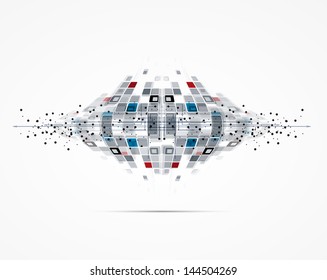 science futuristic internet high computer technology business background