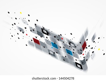 science futuristic internet high computer technology business background