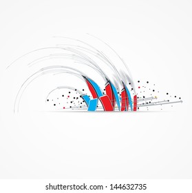 science futuristic internet high computer technology business background