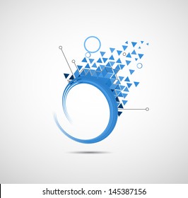 science futuristic internet high computer technology business background