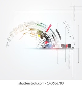 science futuristic internet high computer technology business background