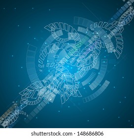 science futuristic internet high computer technology business background