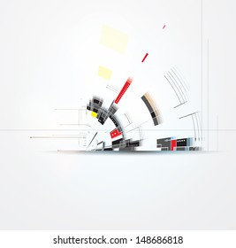 science futuristic internet high computer technology business background