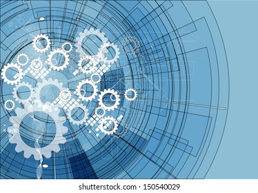 science futuristic internet high computer technology business background