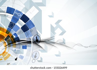 science futuristic internet high computer technology business background