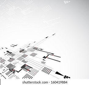 science futuristic internet high computer technology business background