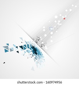science futuristic internet high computer technology business background
