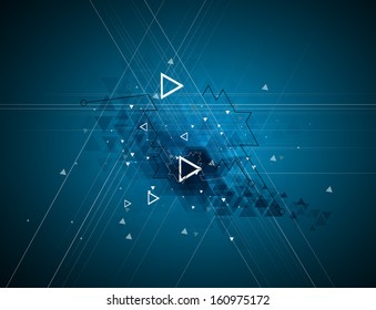 science futuristic internet high computer technology business background