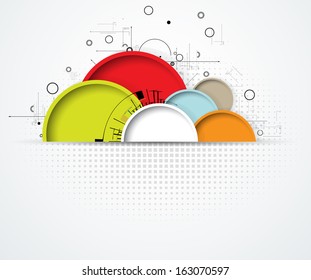 science futuristic internet high computer technology business background