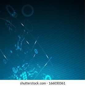 science futuristic internet high computer technology business background