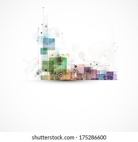 science futuristic internet high computer technology business background