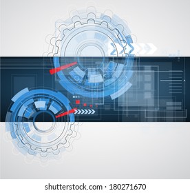 science futuristic internet high computer technology business background