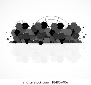 science futuristic internet high computer technology business background