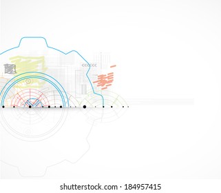 science futuristic internet high computer technology business background