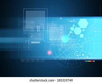 science futuristic internet high computer technology business background