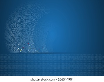 science futuristic internet high computer technology business background