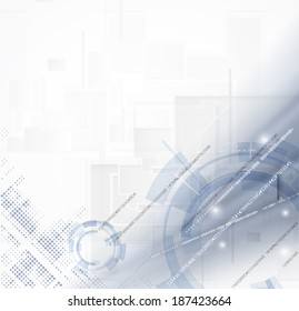 science futuristic internet high computer technology business background